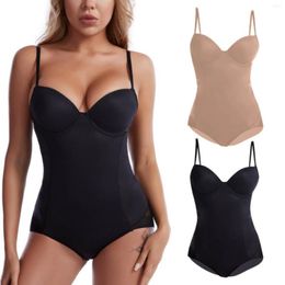 Women's Shapers Body Shaping Jumpsuit Tummy And Chest Lift Suit With Steel Ring