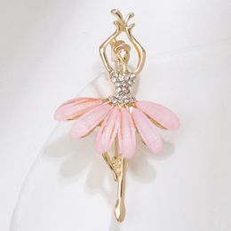 Fashion Angel Inlaid Zircon Brooch Alloy Rhinestone Sequin Corsage for Women Butterfly Dragonfly Bee Brooch Insect Jewellery Gifts