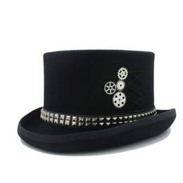 Berets Wool Steampunk Fedora Top Hat For Men Crafting The Punk Style HatBerets BeretsBerets