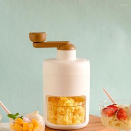 Baking Moulds Shaved Ice Machine Manual Snow Cone Portable Crusher Free CubeTray Kitchen Tool