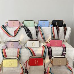 Pretty 15 Colours Camera Box Mini Shoulder Bags Women Luxury Designer M Brand Ladies Khaki 2023 New Party 5A Wide Strap Crossbody Handbags Coin purses Bag