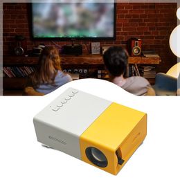 Smart Lock 480x272 Pixel Mini LED Projector Supports YG300 Pro 1080P Compatible USB Audio Multi Interface Portable Multimedia Video Player 230331