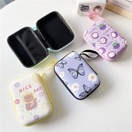 Duffel Bags 1 Pc Portable EVA Organizer Bag Cartoon Printed Digital Earphone USB Cable Packing Travel Accessorie Storage Pouch