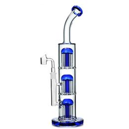 Smoking Pipes 13 Glass Bongs Bubbler 3 Arm Tree Perc Diffused Water Thick Fab Egg Oil Rigs Heady Straight Tube Ice Catcher with 14mm JointQ240515