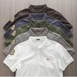 Men's Polos Cotton Top Quality Fit Type Summer Men's Polo Shirts Plus Size XS-5XL Short Sleeve Lapel T-shirt Homme Male Tops Tee