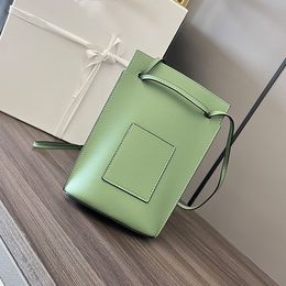 Leather Bag Small Phone Crossbody Bags Shoulder Bags Geometry Package t Shaped Oblique Satchel Designer Shoulder Messenger Bags Togo Cowhide Purse