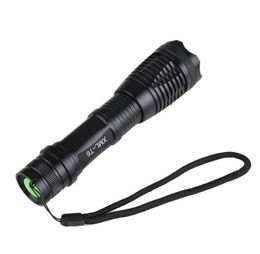 New Arrival Black LED Flashlights Durable Zoomable XML T6 LED Torches for Hiking Camping Flashlight 2000 Lumen Aluminum Alloy Lamp Lights