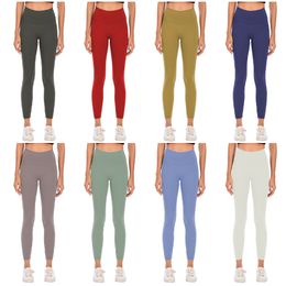 Women Yoga Leggings Long Outfit Naked Feeling High Waist Woman Sport Pants Fitness Breathable Workout Seamless Designer Girl Gym Trousers Running 2023 Hot Sell Good