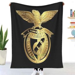 Blankets Sport Lisboa E Benfica - Slb Gold Blanket Bedspread Bed Plaid Rug Covers Hoodie Bedspreads For Beds 3D Printed Sofa