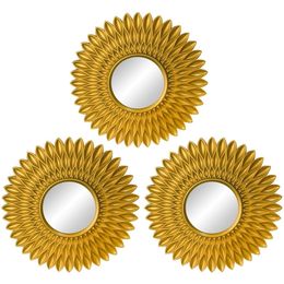 Wall Stickers Wall Decoration Gold Mirrors 3 Sets Of Hanging Decorative Art Crafts Small Circular Direct Shipping Supplies For Family Bedrooms Bathrooms