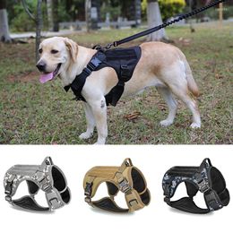 Dog Collars Big Tactical Training Vest Breathable No Pull Harness For Medium Large Dogs German Shepherd Golden Retriever Pet Train