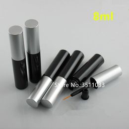 Storage Bottles 8ML 30pcs 50pcs Classical Black Empty Cosmetic Eyeliner Tube Plastic Eyelashes Growth Liquid Bottle Container