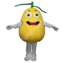 Adult fruit lemon Mascot Costume Customise Cartoon Anime theme character Adult Size Christmas Birthday Costumes