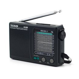 Radio Amfmsw Tecsun R909 17 9 Bands World Band Receiver Convenient Portable Retro Pocket Fm Black 230331