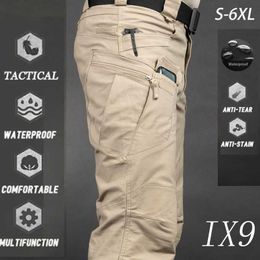 Men's Pants Military Urban Commuter Tactical Pants Outdoor Spring Waterproof Wear Resistance Trousers Overalls Casual Army Cargo Men Pants W0325