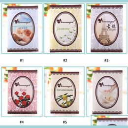 Sachet Bags New Natural Mtifunctional Air Freshener For Homes Car Mini Scent Bag Different Fragrances Rose Lemon Violet Drop Deliver Dhkdo