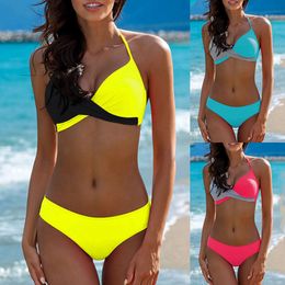 Women's Swimwear Sexy Bikini Push Up Women Brazilain Biquinis Feminino Mujer Swimsuit Tanga Swimming Bathing Suit 2 Piece Set 230331