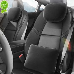 New Car Neck Pillow Lumbar Bolster Car Accessories Interior Lumbar Protect Cushion Soft Auto Headrest