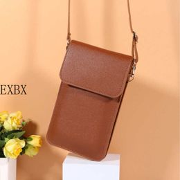 Card 2023 Bag for Women Phone Shoulder Touch Screen Cell Purse Pu Leather Crossbody Handbag Holder Messenger