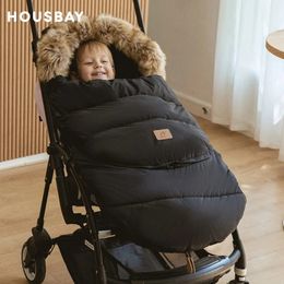 Sleeping Bags Winter Footmuff Removable born Bassinets Envelope For Discharge Thicker Warm Outing Stroller Baby Bag 03 Years 230331