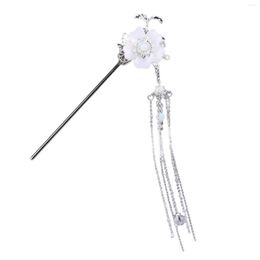 Hair Clips Sweet Flower Stick With Long Chain Tassels Vintage Styling Accessories Chinese Style Retro Headdress NA