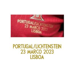Souvenirs Collectable 2023 Portugal Match Details Portugal Vs Liechtenstein Customise Match Game Date Text Heat Transfer Iron ON Soccer Patch Badge