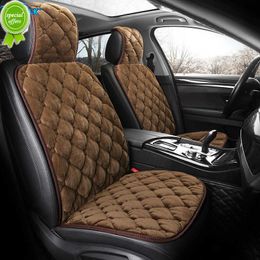 New Car Seat Cover Front Rear Flocking Cloth Cushion Non Slide Auto Accessories Universal Seat Protector Mat Pad Keep Warm Winter