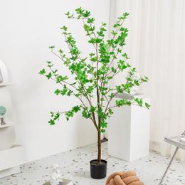 Decorative Flowers 220CM Artificial Hanging Plant Tree Home Decor Pot Japanese Drunk Horse Wood Multi-Stemmed Three-Stemmed