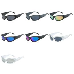 Sunglasses Rectangular For Women Man Vintage Outdoor Cycling Sports Hip Hop Punk Sun Glasses UV400 Trend FemaleSunglasses