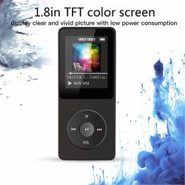 MP3 MP4 Players Bluetooth Music Player 18'' Nondestructive Portable Mp4 Walkman FM Radio Card External Ultrathin Recording For Phones 230331