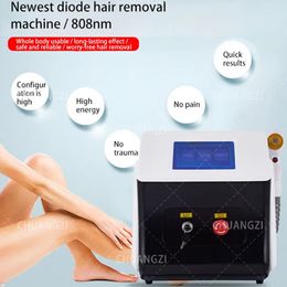 Professional Home Beauty Instrument Painless Laser Epilator RF Equipment 755nm 808nm 1064nm Hair Removal Machine Cooling Head Diode Laser Facial Bod 3 Wavelength