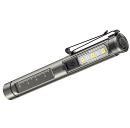 Powerful Rechargeable Pen Flashlight Waterproof Portable mini Pocket UV Flashlight Lamp Doctor Medical Yellow Light Inspection Lights Penlight