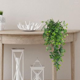 Decorative Flowers Realistic Simulation Plant Nature Artificial Hanging No Odour Terrace Bonsai Shelf Decor