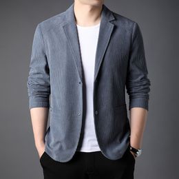 Men's Suits Blazers Men's Mixer Fashion Korea Slim Fit Set Jacket Arrival Spring Autumn Men's Tight Chest Hidden Formal Coat 230330