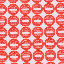 Gift Wrap 208Pcs 10mm Diameter Round Universal D VOID Stickers Warranty Fragile Seal Label 2 Sheets (total 208pcs)