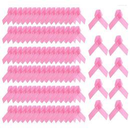 Brooches C6UD 100 Pcs Breast Cancer Promotion Lapel Pin Pink Hope Ribbon Brooch Suitable For Female Girls Charity Public Social Events