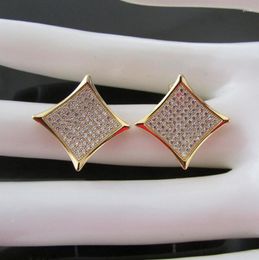 Stud Earrings 2023 High Quality Kite Micro Pave Cz Bling Cubic Zirconia Nice Women Earring