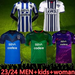 3XL LIGA MX RAYADOS MONTERREY Soccer Jerseys 22 23 24 home away 3rd R.Funes Mori M.MEZA V.JANSSEN 2023 men women kids kit football shirt goalkeeper