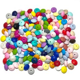 Baby Teethers Toys BOBOBOX 100pcslot Silicone Beads Round Ball Spacer For Jewelry Making Necklace DIY Teether Toy 230331