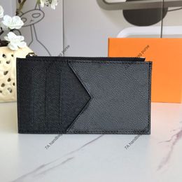 3A quality Designer Card Holder Men Women Lambskin MM64038 Mini Wallets Coin purse pocket Interior Slot Pockets Leather Holders Cards Designers ENVELOPPE CARTE bag