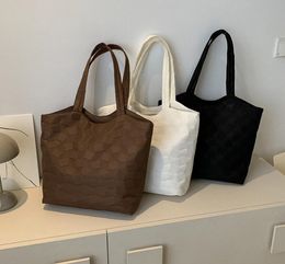 New Women's Tote Bag Large Capacity Canvas Bag Versatile Handheld One Shoulder Fashion Crossbody Bag