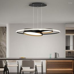 Pendant Lamps Modern LED Lamp For Restaurant Bedroom Living Room Office Suspension Hanging Lights With Remote Control Dimming