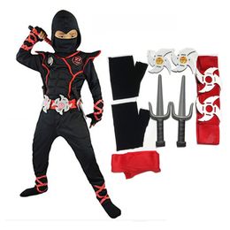 Cosplay Kids Costume Ninja Cosplay Boys Girls Easter Party Fancy Dress Chilrdren Carnival Swordsman Warr Suit Clothing 230331