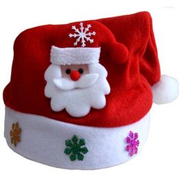 Christmas Decorations Hat Children Santa Claus Reindeer Snowman Party Cute Cap Wedding Decoration Drop