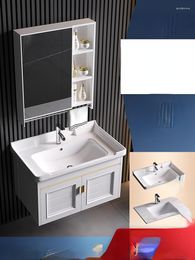 Bathroom Sink Faucets Alumimum Cabinet Balcony Wash Basin Combination Washbasin Washstand