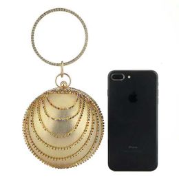 with Exquisite Small Evening Luxury Rhinestone Round Ball Women for Ladies Wedding Party Clutch Bag Wallet Handbag