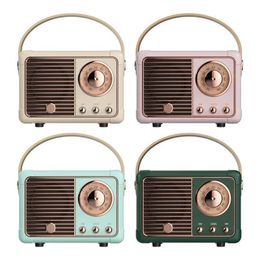 Radio Retro Bluetooths Ser Vintage FM Wireless with Old Fashioned Classic Style Strong Bass Enhancement 230331