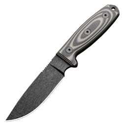 Coltello dritto da sopravvivenza H2371 1095 Lama Drop Point in acciaio ad alto tenore di carbonio Tang completo G10 Maniglia da campeggio esterna Coltelli a lama fissa con Kydex