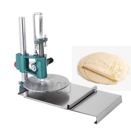 Hand press pizza dough pressing machine tortilla making machine pancake maker machine roasted duck cake press machine