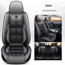 Car Seat Covers Universal Leather Cover For Ssangyong Kyron Actyon Sport Korando Rodius Rexton Auto Parts Wear-resisting Protector